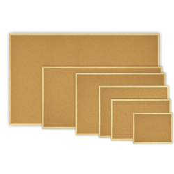 Panou pluta cu rama de lemn