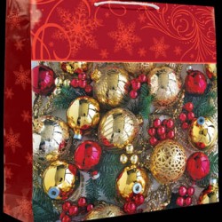 Punga cadou Craciun globuri