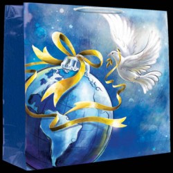 Punga cadou iarna glob cu porumbel