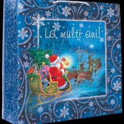 Punga cadou sanie Mos Craciun