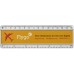 Rigla plastic 15 cm cu insertie Ellison 