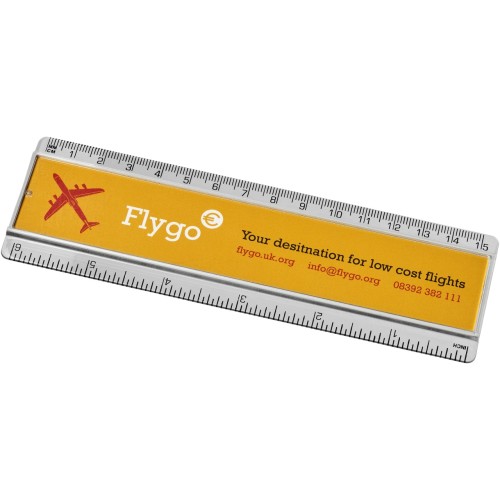 Rigla plastic 15 cm cu insertie Ellison 