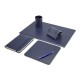 Set birou lux 5 piese Base din piele regenerata Set birou lux 5 piese Base din piele regenerata