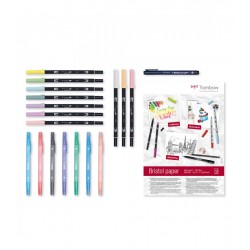 Set creativ Pastels 19 piese Tombow Set creativ Pastels 19 piese Tombow