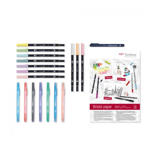Set creativ Pastels 19 piese Tombow