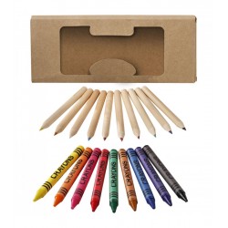 Set creioane colorate si cerate Maya Set creioane colorate si cerate Maya