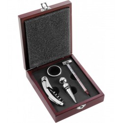 Set de vin in cutie cadou lemn Lord Set de vin in cutie cadou lemn Lord