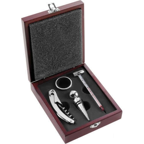 Set de vin in cutie cadou lemn Lord