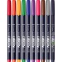 Set markere 10 Culori Tombow - Hard Small Writing Marker Caligrafic