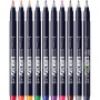 Set markere 10 Culori Tombow - Hard Small Writing Marker Caligrafic