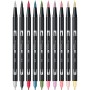 Set markere  10 Culori Tombow - Manga Shojo