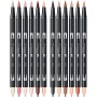 Set markere  12 Culori Tombow - Portrait Colours