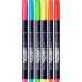 Set markere 6 Fudenosuke neon Tombow
