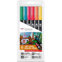 Set markere 6 Tombow - Derma Colours Set markere 6 Tombow - Derma Colours
