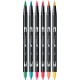 Set markere 6 Tombow - Derma Colours