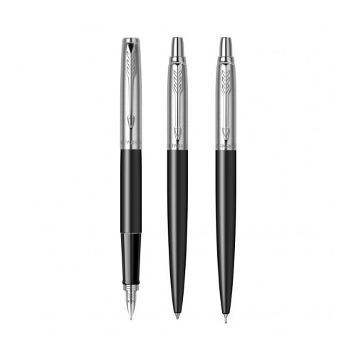 Set Stilou + pix + creion mecanic Parker Jotter Royal Standard Bond Street Black CT