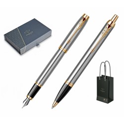 Set Stilou + Pix Parker IM Royal Brushed Metal GT Set Stilou + Pix Parker IM Royal Brushed Metal GT