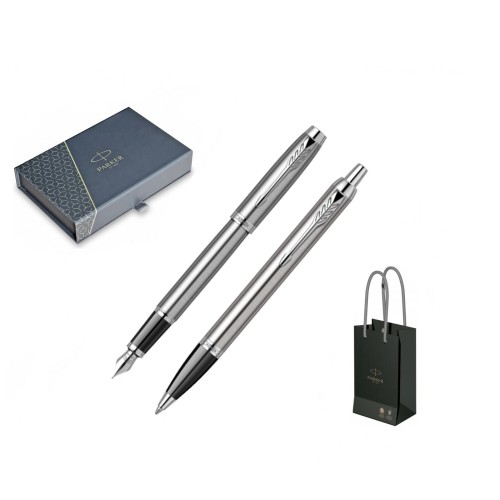 Set Stilou + Pix Parker IM Royal Essential Stainless Steel CT