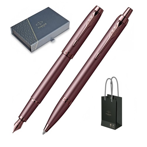 Set Stilou + Roller Parker IM Royal Monochrome Burgundy