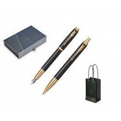Set Stilou + Pix Parker IM Royal Premium Black/Gold GT Set Stilou + Pix Parker IM Royal Premium Black/Gold GT