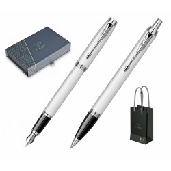 Set Stilou + Pix Parker IM Royal White Lacquer CT Set Stilou + Pix Parker IM Royal White Lacquer CT