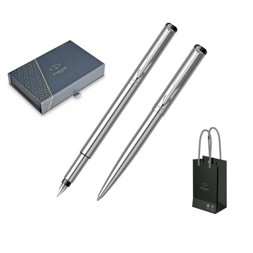 Set Stilou + Pix Parker Vector Royal Standard Stainless Steel CT