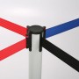 Stalp delimitare cu cordon textil retractabil