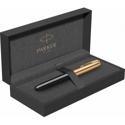 Stilou 18k Nib Parker 51 Royal DeLuxe Black GT