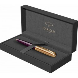Stilou 18k Nib Parker 51 Royal DeLuxe Plum GT