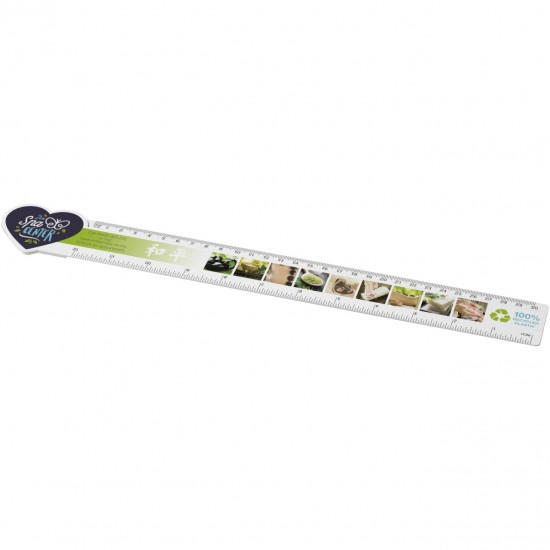 Rigla din plastic 30 cm in forma de inima Tait Rigla din plastic 30 cm in forma de inima Tait