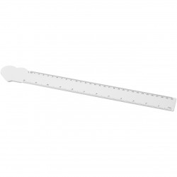 Rigla din plastic  30 cm in forma de inima Tait