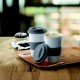Cana ceramica cu   manson si capac Ted