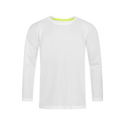 Tricou cu maneca lunga Stedman Active - Alb