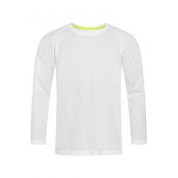 Tricou cu maneca lunga Stedman Active - Alb