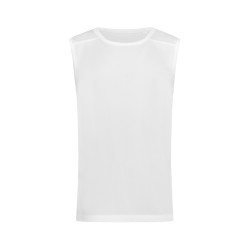 Tricou fara maneci Stedman Active - Alb
