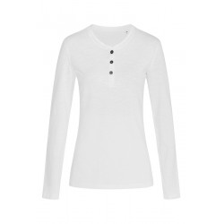 Tricou maneca lunga Stedman Sharon alb