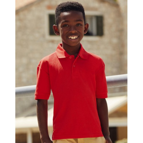 Tricou polo Fruit of the Loom 65/35 copii