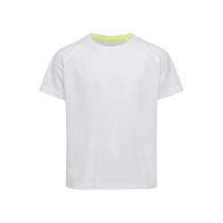 Tricou Stedman Active Raglan copii - Alb
