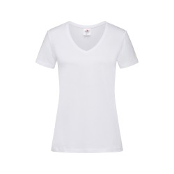 Tricou Stedman Classic-V dama - Alb
