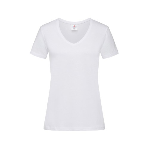 Tricou Stedman Classic-V dama - Alb