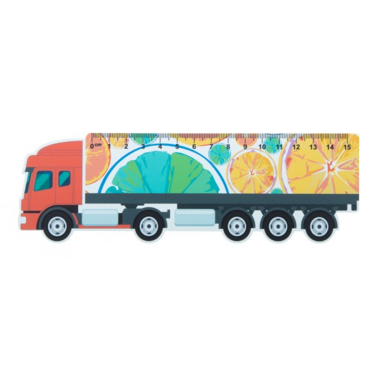 Rigla plastic 15 cm Trucker Rigla plastic 15 cm Trucker