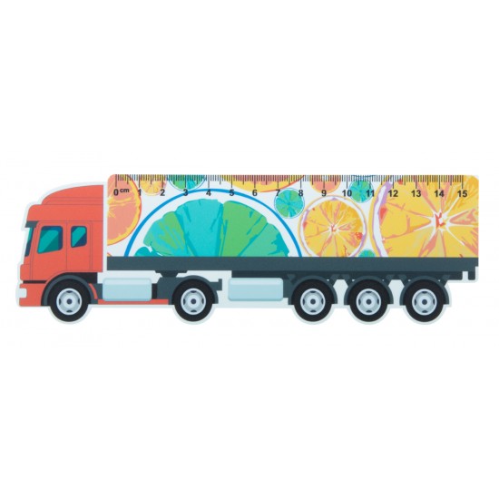 Rigla plastic 15 cm Trucker Rigla plastic 15 cm Trucker